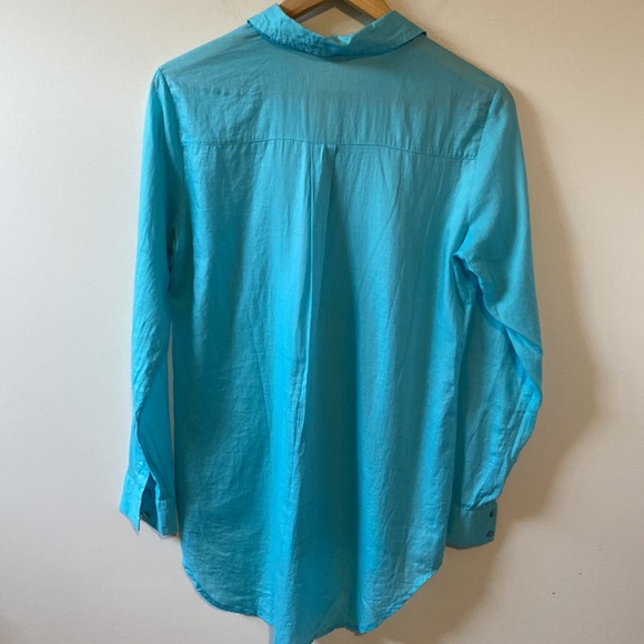 Eileen Fisher Button down Lightweight Cotton Shirt - Picture 5 of 6